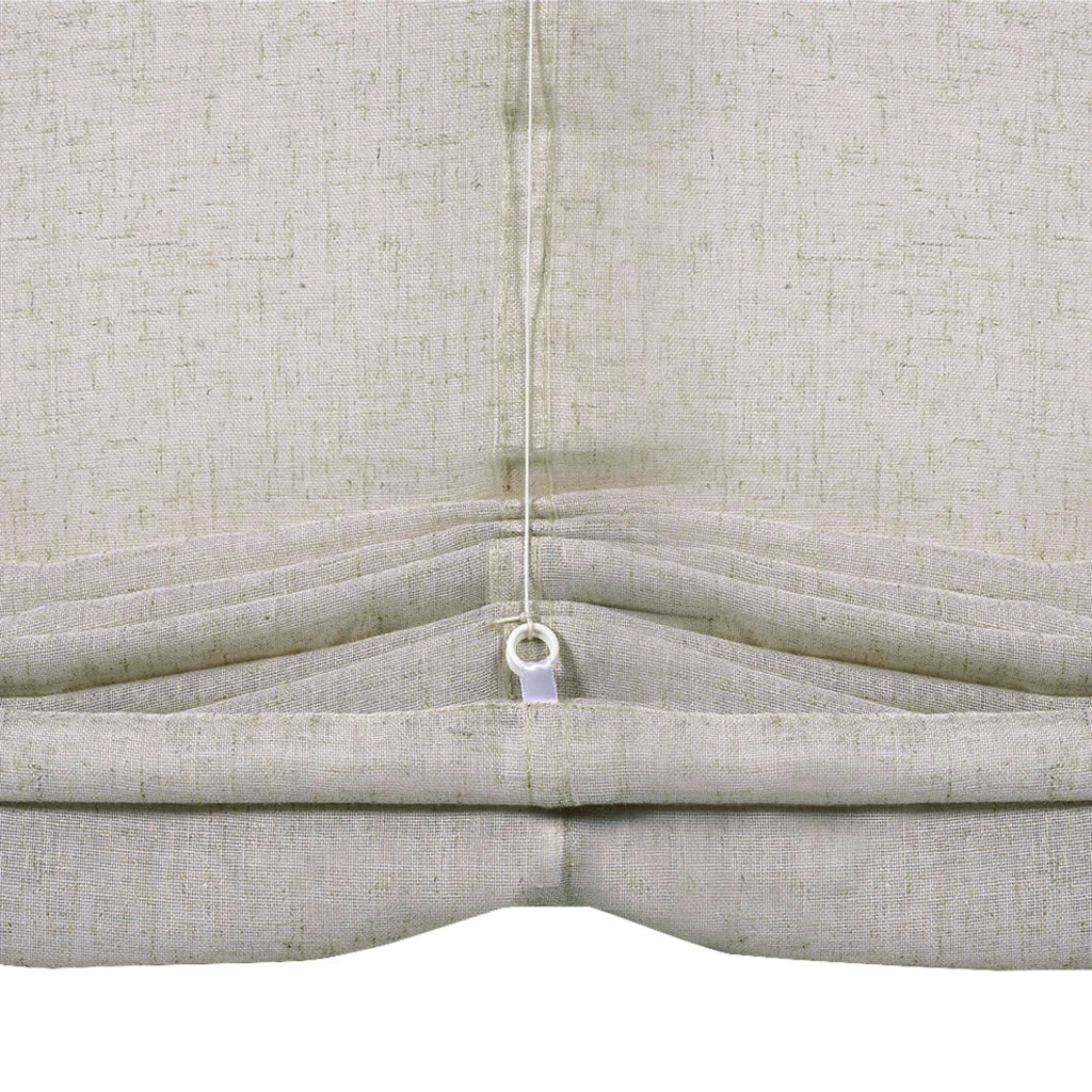 Tenda a Pacchetto Senza Astine Beige 45x175 cm