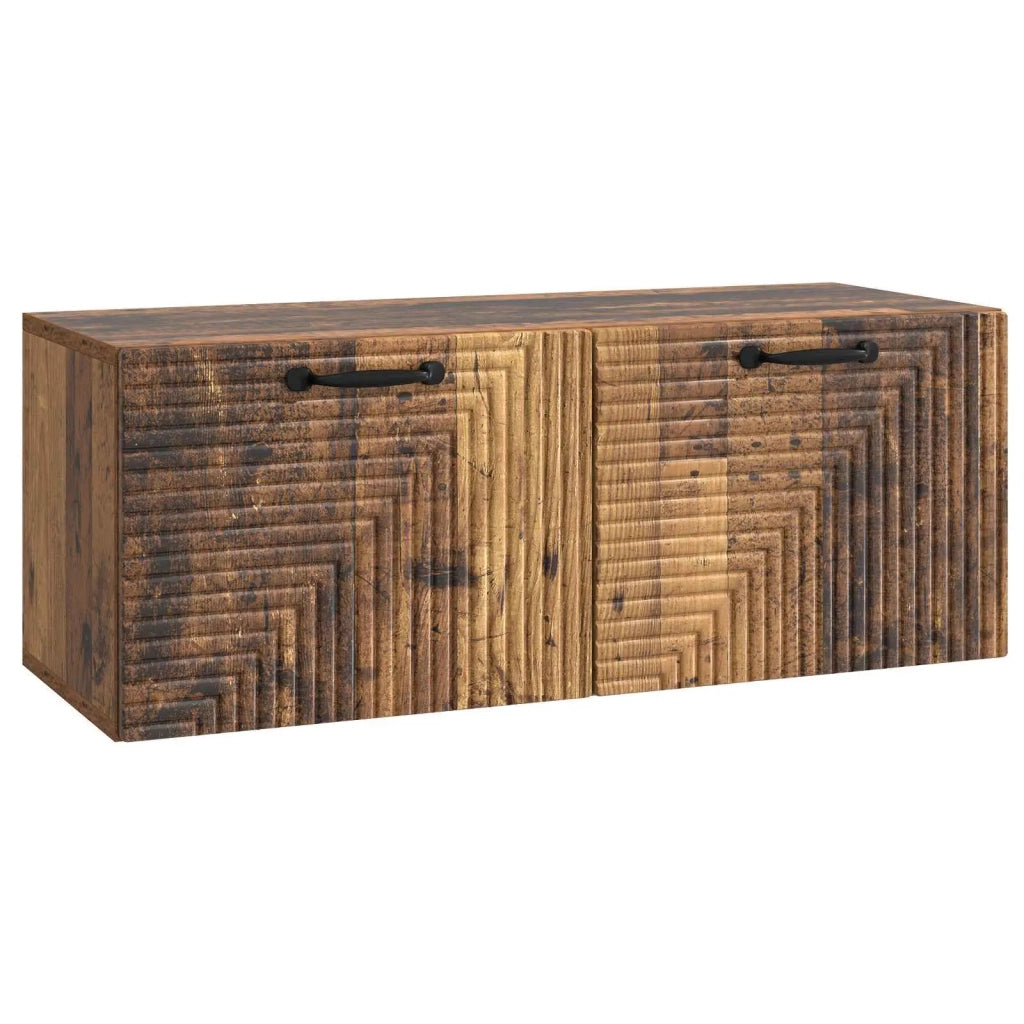 Mobile Porta TV da Muro-Credenza per TV sospesa Legno antico 78,5 x 31 x 30 cm 105550