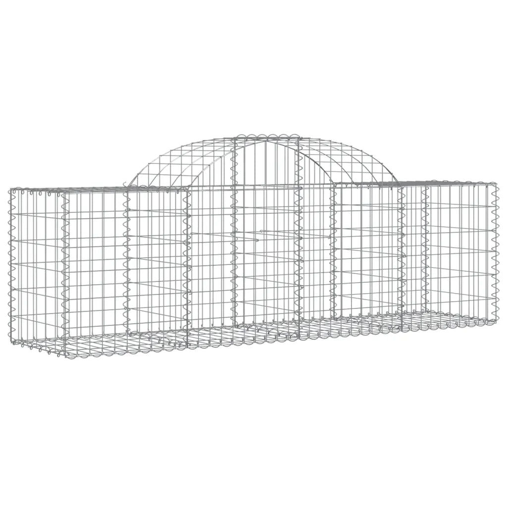 Cesti Gabbioni ad Arco 30 pz 200x50x60/80 cm Ferro Zincato 3146295