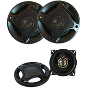 Trade Shop - Kit Coppia Casse Auto 250 Watt 2 Vie 10cm Altoparlanti Speaker Automobile Ts1072 -