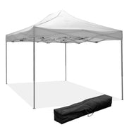 Gazebo richiudibile pieghevole 3 X 4,5 Bianco ricoperto in PVC impermeabile
