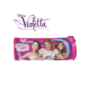 Trade Shop - Tombolino Astuccio Portacolori Scuola O Il Disegno Disney Violetta E Friends -