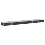 Letto rialzato da giardino Antracite 480 x 80 x 24 cm 8006521