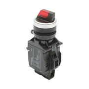 Selettore luminoso 220V AC LED rosso con 2 posizioni 1NO+1NC, 10A/600V AC, 1A/250V DC LA42 Breckner Germany