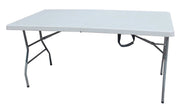 C TAVOLO IN ACCIAIO E HDPE PIEGHEVOLE 183X75XH74CM
