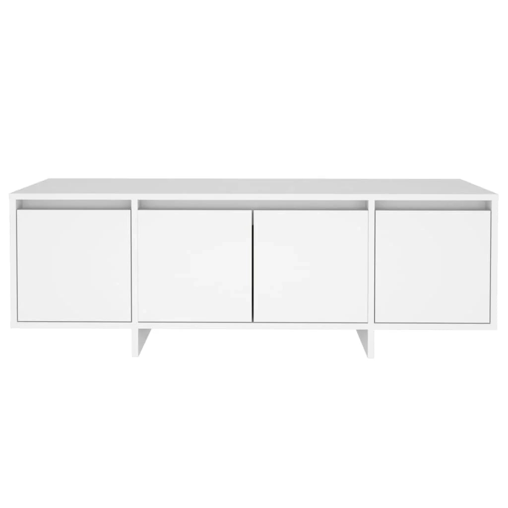 Mobile TV multimediale scaffale TV credenza mobile TV sala da pranzo soggiorno camera da letto 120 x 30 x 40,5 cm legno ingegnerizzato bianco 02_0025838