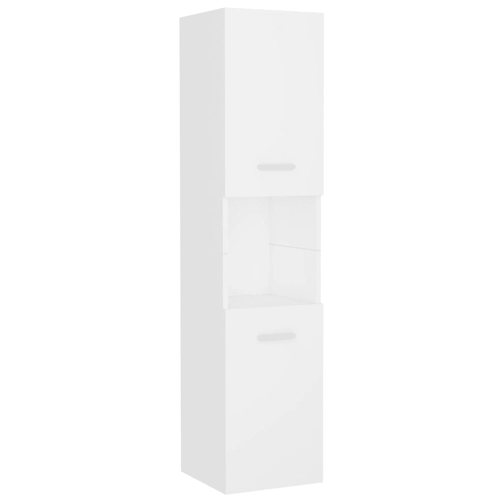 Set Mobili da Bagno Bianco in Legno Multistrato 3071135