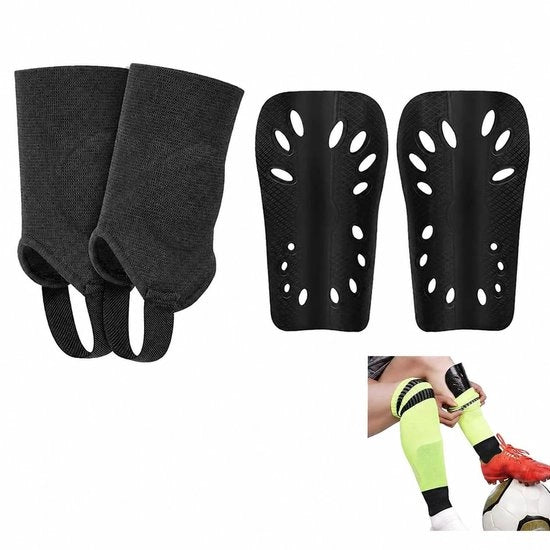 Protezioni da Calcio per Bambini - Set di 2 - Inclusi Protezioni Singole - Respiranti - Leggere - Massima Protezione - Protezioni per Gamba