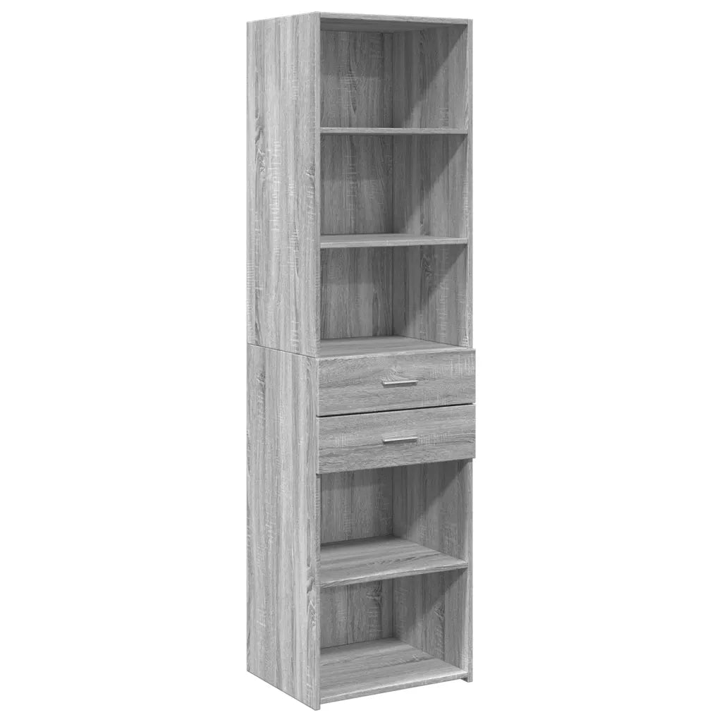 Credenza Grigio Sonoma 50x42,5x185 cm in Legno Multistrato 3281460