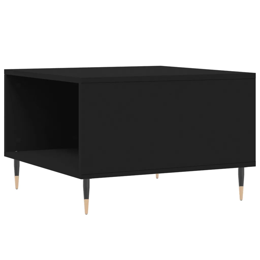 Tavolino da salotto | Tavolino da caff¨¨ | Tavolino da Soggiorno Nero 55x55x36,5 cm in Legno Multistrato
