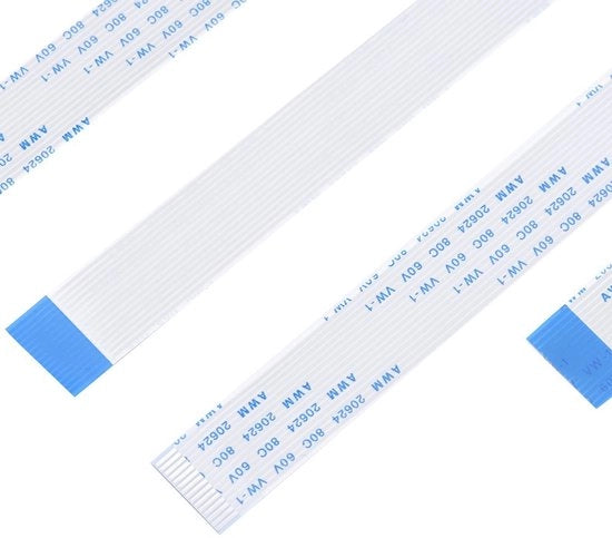 Cavo FFC Flexibile Estensibile 15Pin - 3 pezzi/set - Bianco - Adatto per Camera - 30 cm / 50 cm / 100 cm