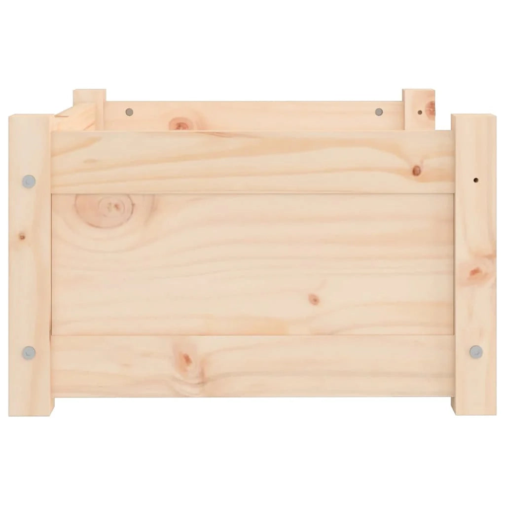 Divano a forma di cesto per cani comodo 55,5 x 45,5 x 28 cm in legno massello di pino marrone 02_0042702