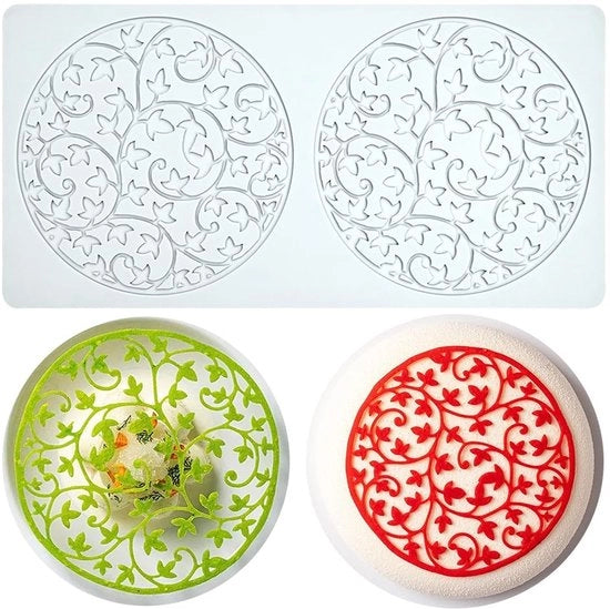 Mold per dolce in silicone - Decorazione per torte e cake - Materiale non-stick - Flexibile e riutilizzabile - Temperatura di utilizzo da -40 a 230 gradi Celsius - Adatto per fondant.