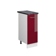 Armadio cucina dispensa alto R-Line Rosso lucido/Bianco 30 cm, PL Antracite Vicco