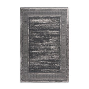 Tappeto moderno Kalea in grigio antracite con design a rilievo