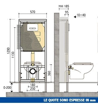 CASSETTA CON STAFFA PUCCI ECO MODULO PER INST. DAVANTI A PARETI MURATU- 9-4 lt- PUCCI- pezzi 1