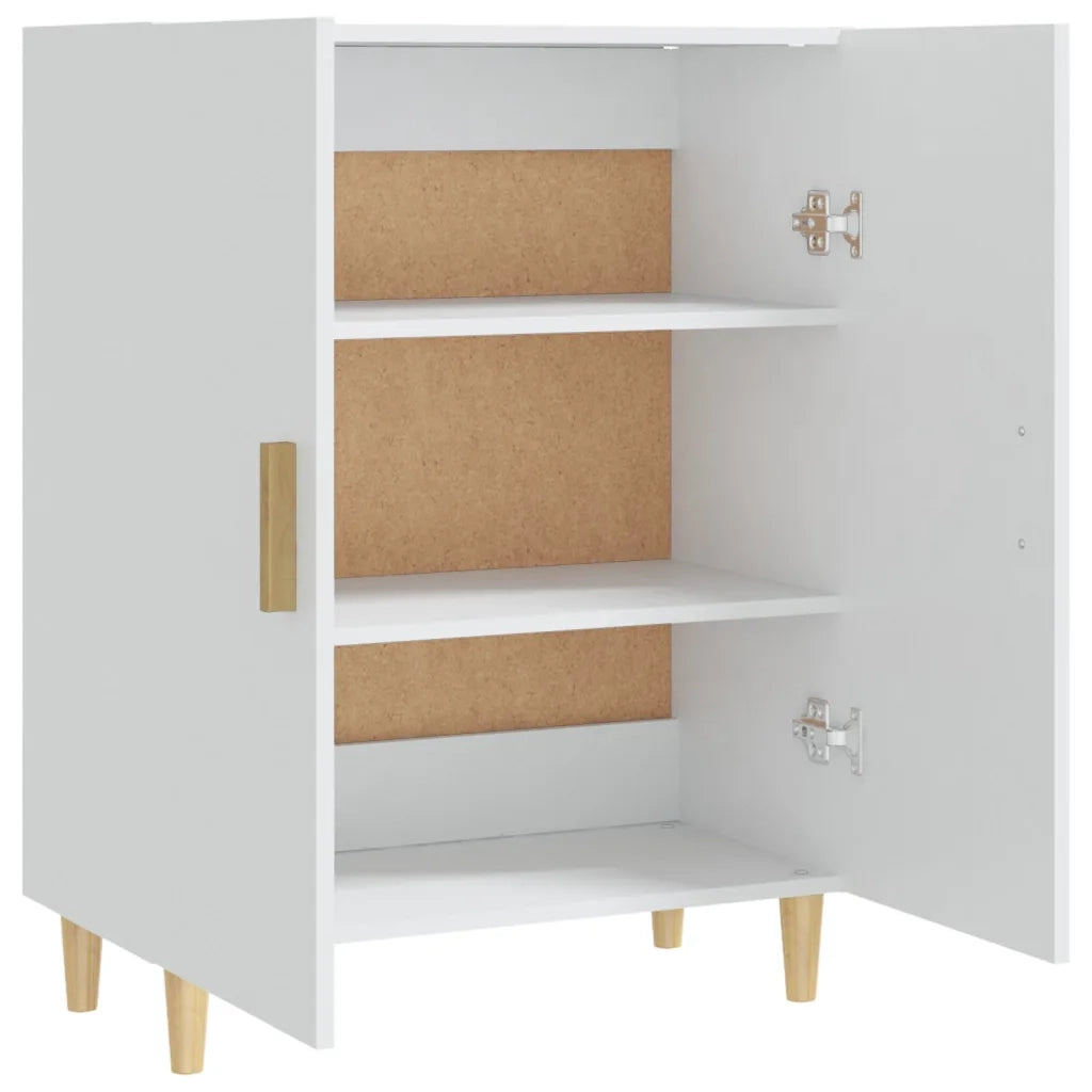 Credenza-Buffet-Armadio da cucina Bianca 70x34x90 cm in Legno Multistrato 997497