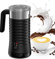 Melmacchina elettrica 300 ml con manico e rivestimento antifriabilità - adatta per latte macchiato cappuccino e cioccolato - chiusura automatica - 4 in 1