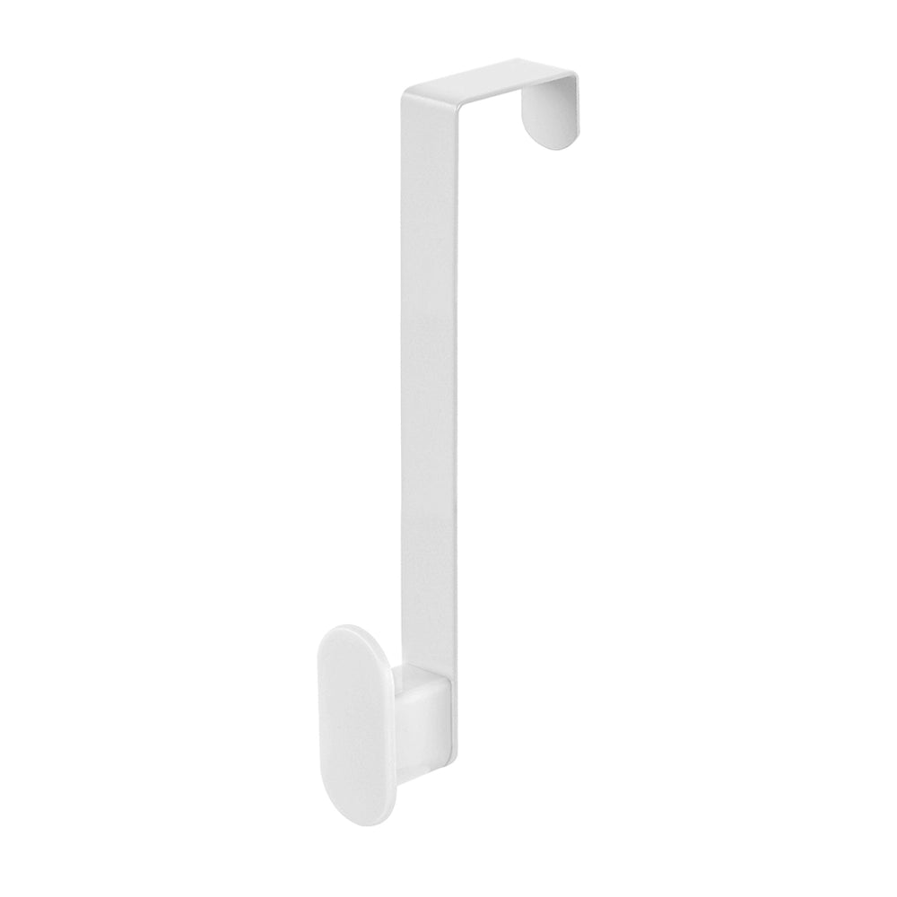 Gancio bagno singolo in acciaio e plastica bianco rettangolare Fiore