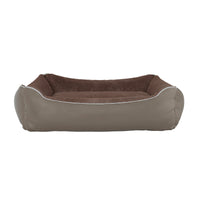 Cuccia Imbottita per Cani e Gatti 44x34x15cm in Poliestere Nuvola Beige