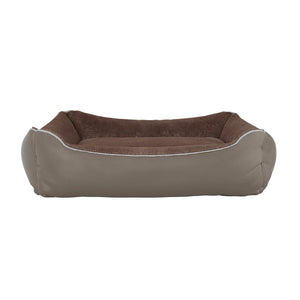 Cuccia Imbottita per Cani e Gatti 44x34x15cm in Poliestere Nuvola Beige