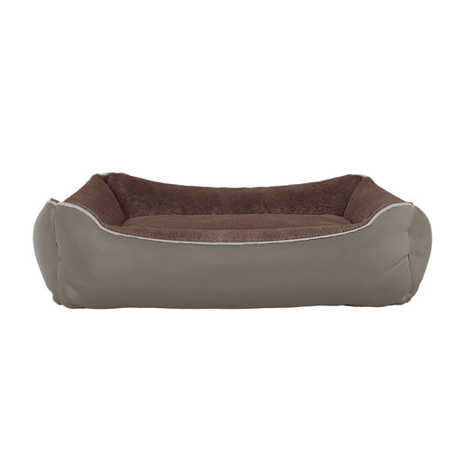 Cuccia Imbottita per Cani e Gatti 44x34x15cm in Poliestere Nuvola Beige