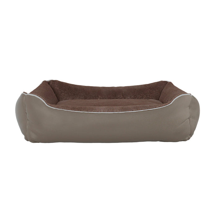 Cuccia Imbottita per Cani e Gatti 44x34x15cm in Poliestere Nuvola Beige