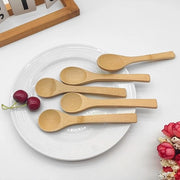 Set di 5 Piccoli Cucchiai in Bambù – Multifunzionale per Miele, Tè, Caffè, Gelato & Zuppa