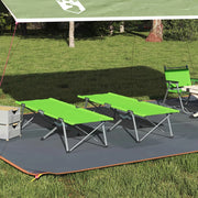 Letto da campeggio pieghevole 2 pcs Verde 194 x 62,5 x 42,5 cm 42003126