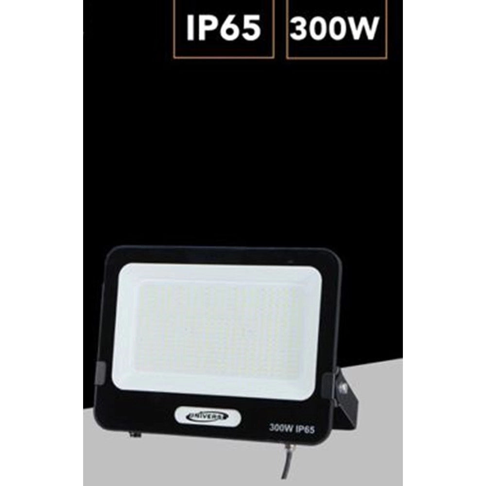 Trade Shop - Faro Proiettore Smd Led Floodlight 300 W Slim Ip65 Luce 3000k 4000k 6500k Ek05-300w - Nero-bianco Freddo      -