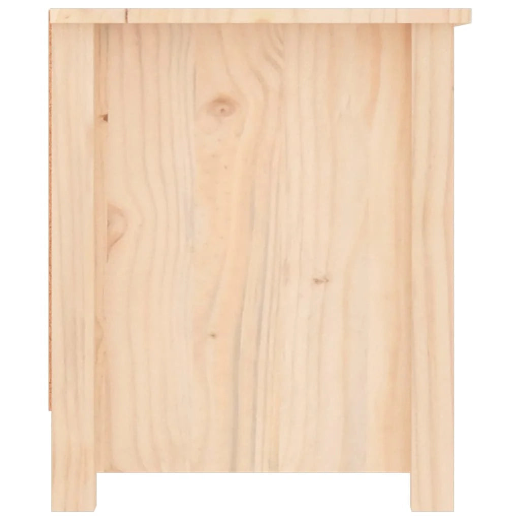 Scarpiera mobiletto portascarpe mobile per ingresso/corridoio/soggiorno 110 x 38 x 45,5 cm legno massello di pino marrone 02_0021326