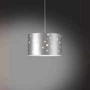 Sospensione Moderna Pois Polilux ® Argento 1 Luce E27 D40Cm