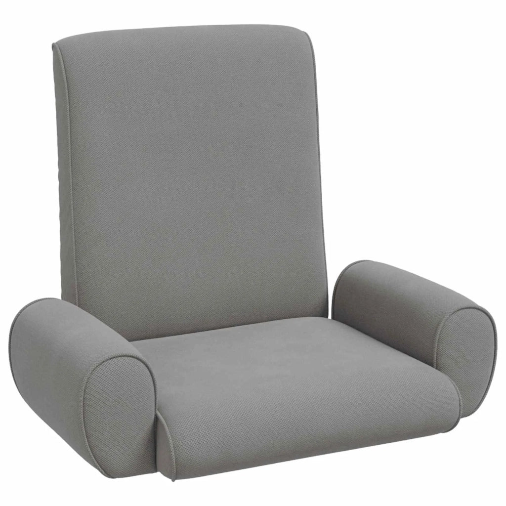 Sedia da Pavimento Grigio scuro 68 x 51 x 56 cm Velluto grana 42028123