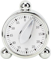 Cronometro da Cucina - Timer Aftellend - Ideale per Cucina e Frittura - Argento - Misurazione del Tempo - Utile per la Casa - Qualità e Affidabilità
