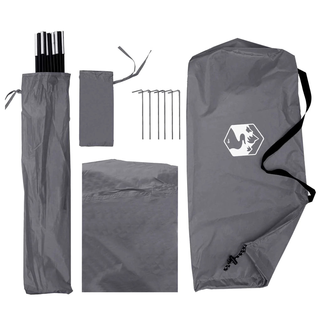 Tenda da auto con tetto Grigio e arancione 308 x 215 x 220 cm 42028549