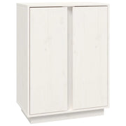 Buffet credenza cassettiera armadio mobile contenitore organizer per cucina soggiorno salotto 60 x 35 x 80 cm legno massello di pino bianco 02_0030373