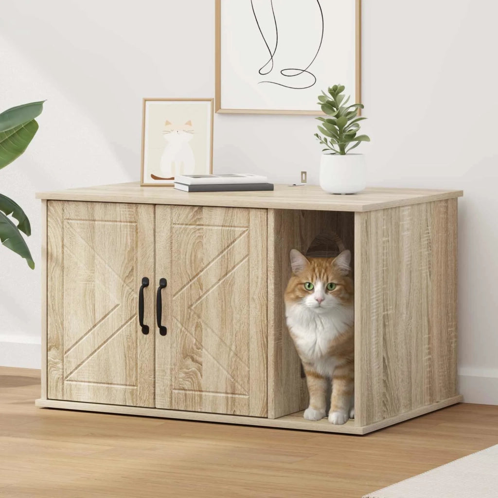 Casa per Gatti Sonoma 85 x 55 x 50 cm Legno multistrato