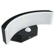 Applique esterna LED 12W sensore PIR Ponte IP65 nera