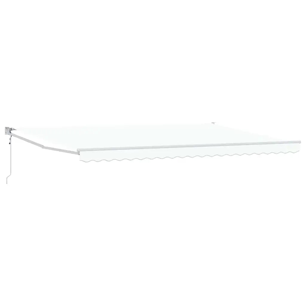 Tenda da Sole Bianco 500 × 300 cm Poliestere e Metallo 3331360
