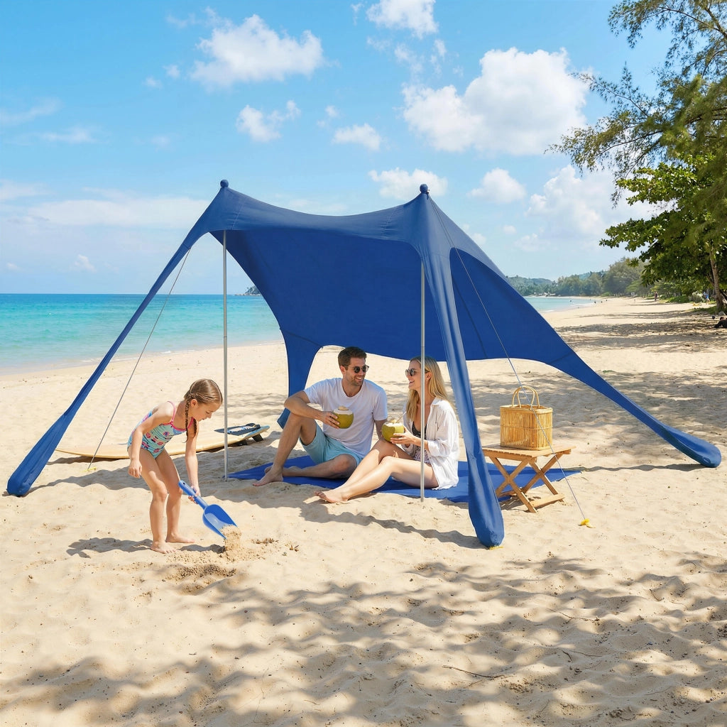 Tenda da giardino pieghevole Playa ¨C zephmum ¨C UPF50+ alluminio blu