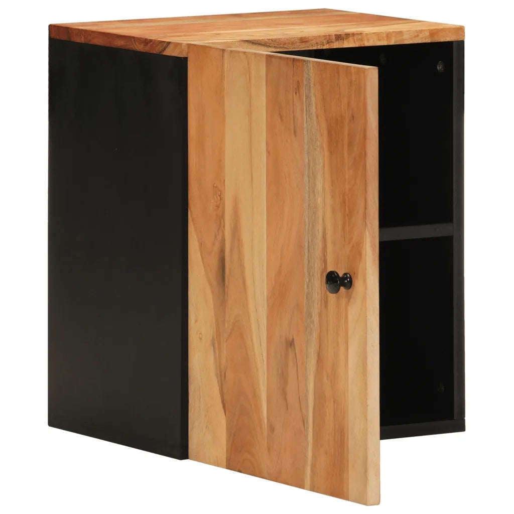 Mobile da Bagno a Parete 38x33x48cm in Legno Massello di Acaciacod mxl 127469