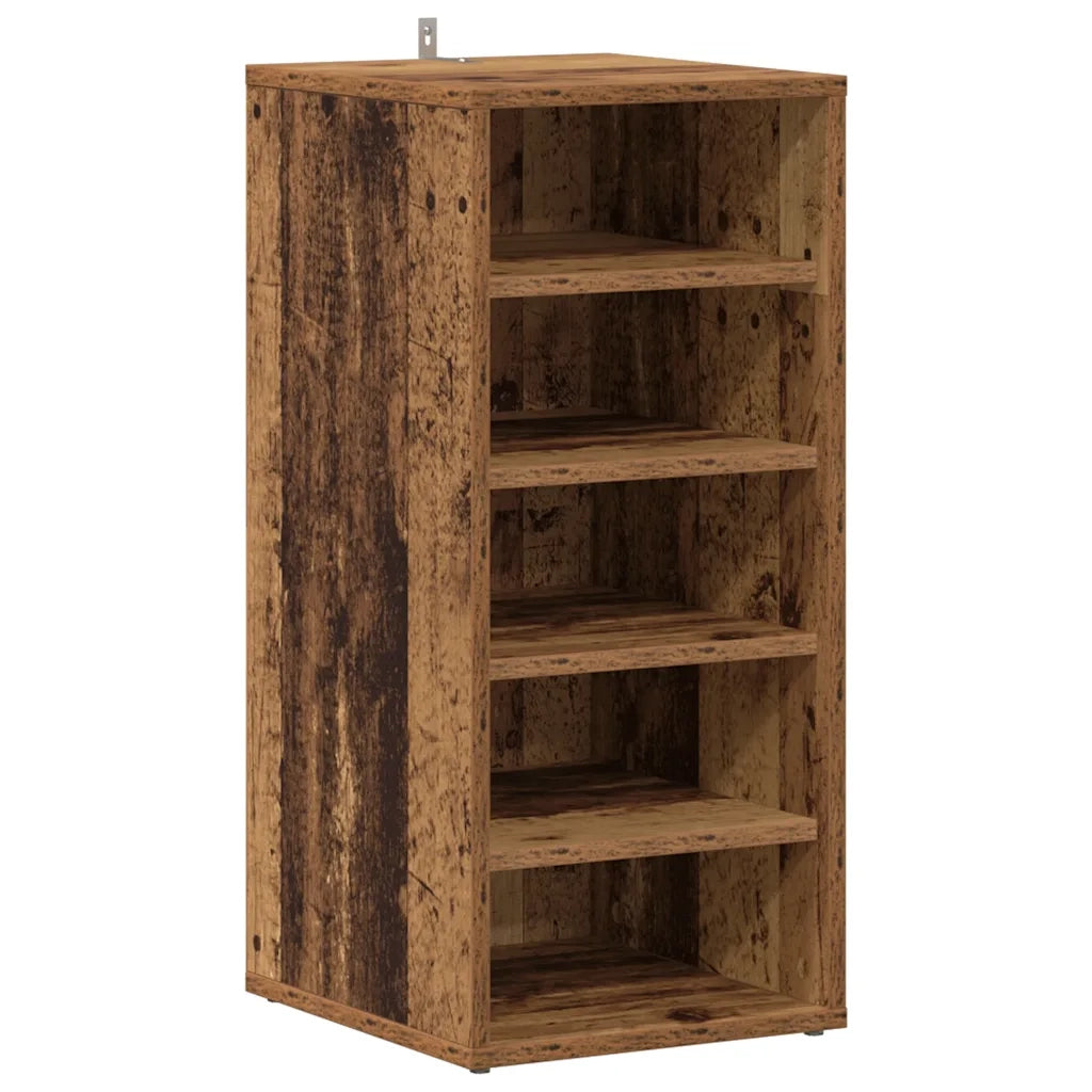 Scarpiere 2 pz Legno Antico 32x35x70 cm in Legno Multistrato 856711