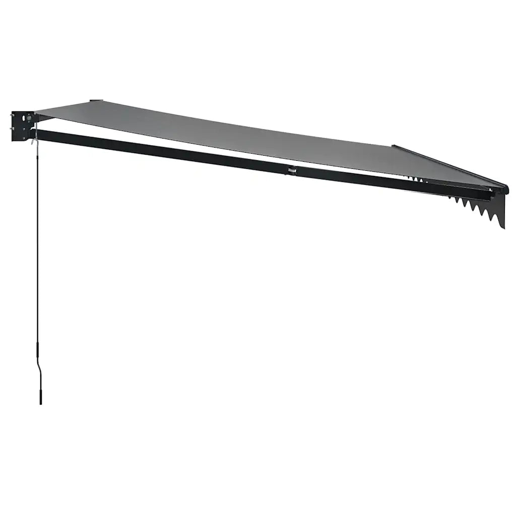 Tenda da Sole Retrattile Antracite 4x3 m in Tessuto e Alluminio 3154463