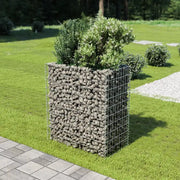 Gabbione Letto Rialzato in Acciaio Zincato 90x50x100 cm
