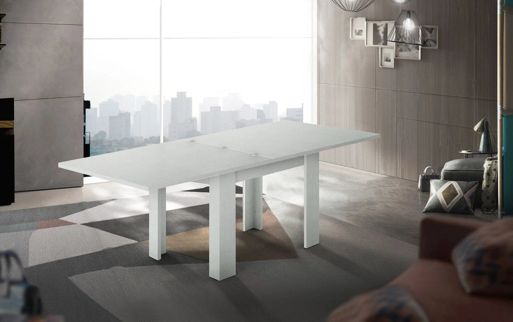 Tavolo Allungabile 90x90/180x75 cm Jesi Larice bianco