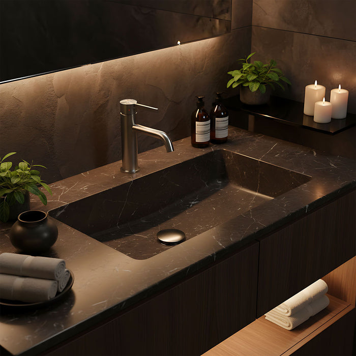 Rubinetto Da Lavabo Rea Foster Nickel Brush Low