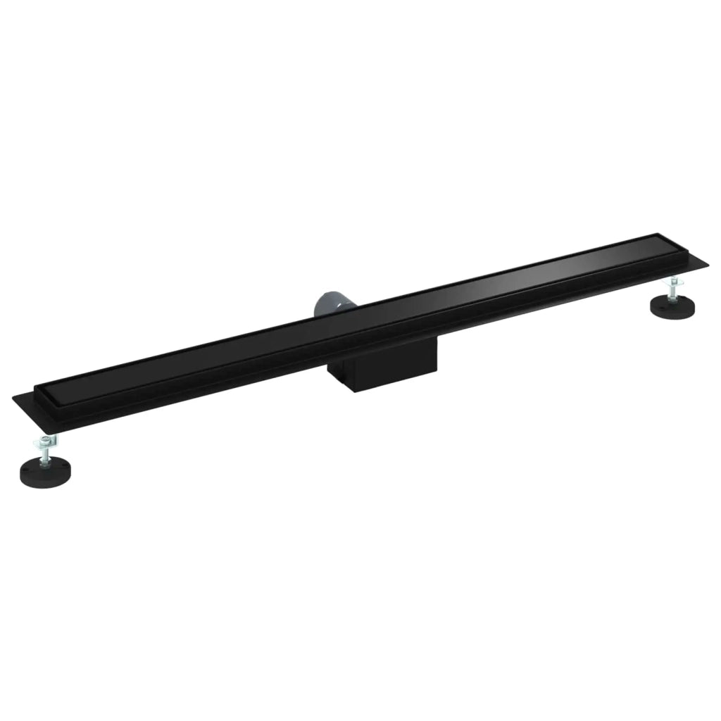 Drenaggio doccia 2 in 1 Nero 90 cm Acciaio Inox 304
