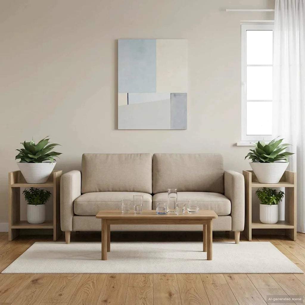 Supporto per piante 2 pcs Rovere Sonoma 30 x 30 x 40 cm
