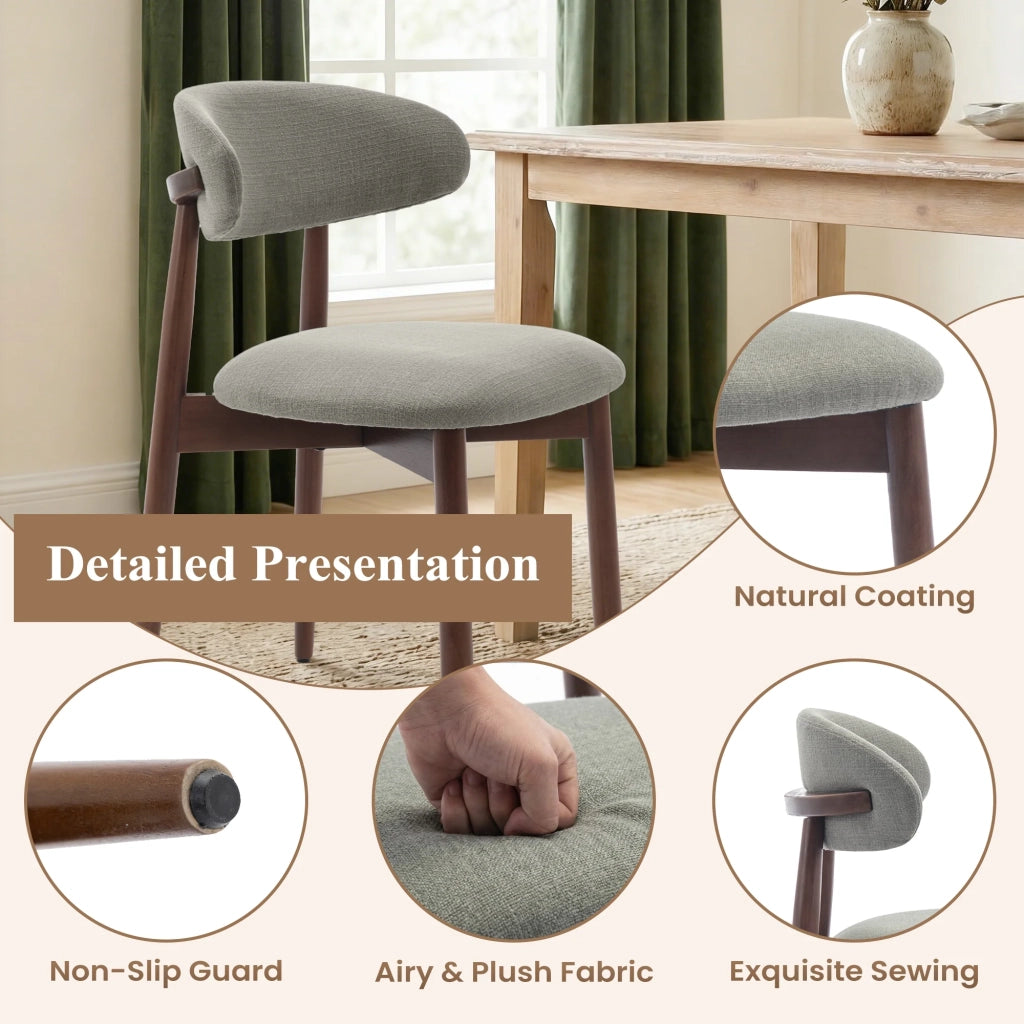 Set di 6 Sedie, Stile Moderno, Ideali per Sala da Pranzo e Cucina - Verde