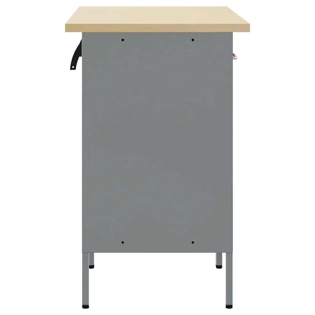 Mobile da lavoro 2 pz Rosso e Grigio 100 x 55 x 85 cm CFW3873112